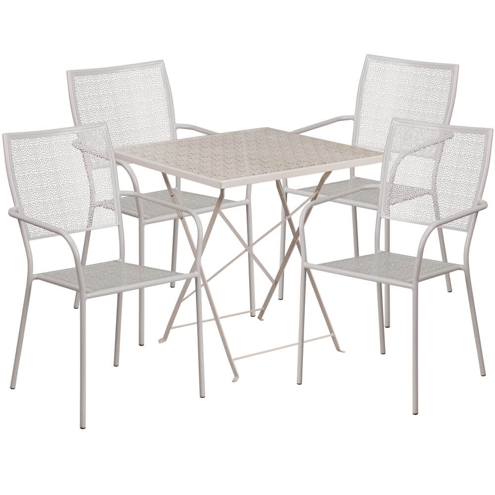 Restaurant tables and chairs 28inch square bsitro dini