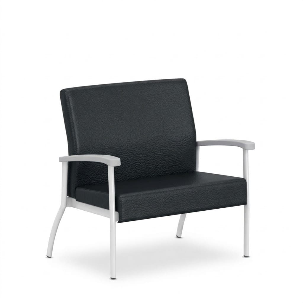 Armchair left link low black Armchair left link low black