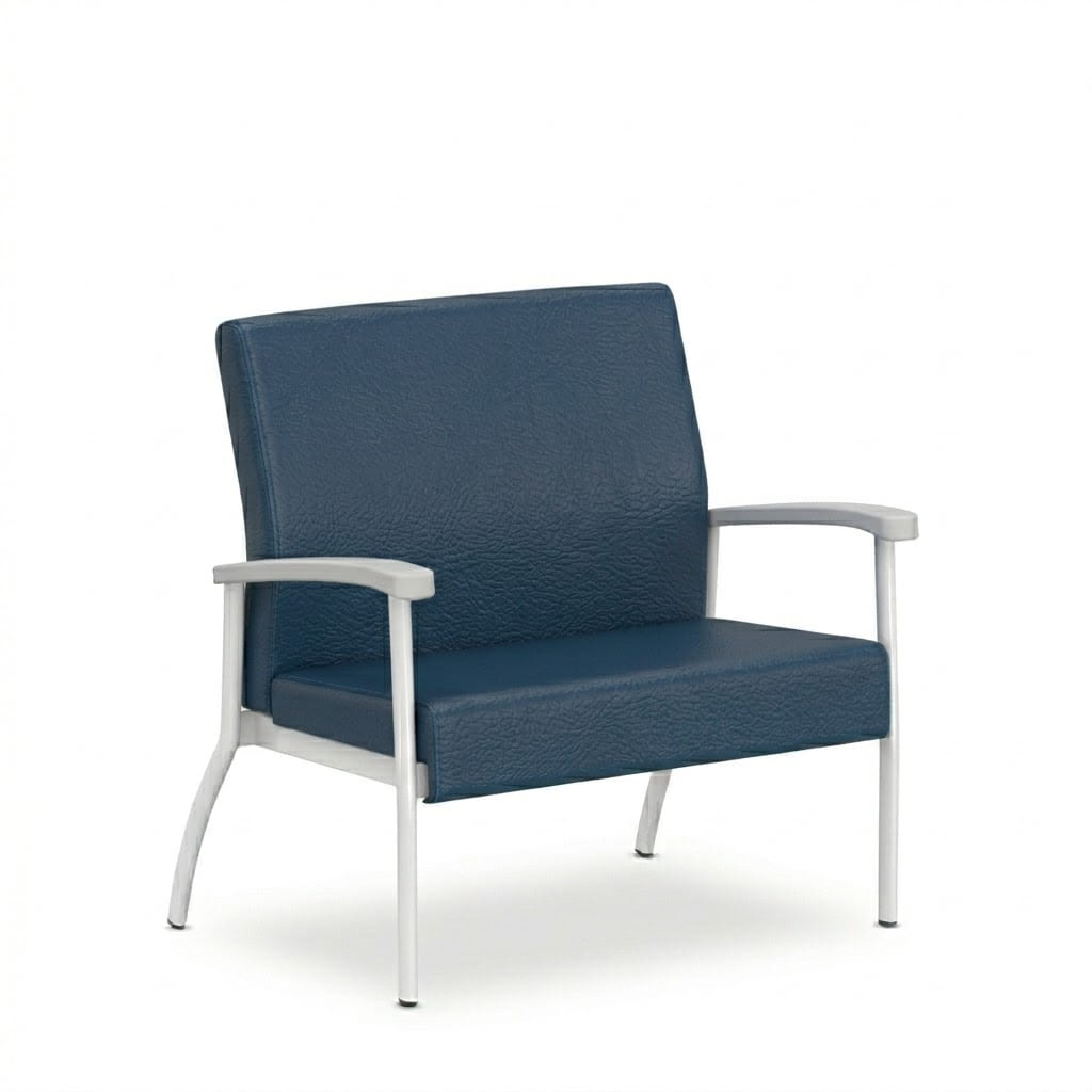 Armchair left link low navy Armchair left link low navy
