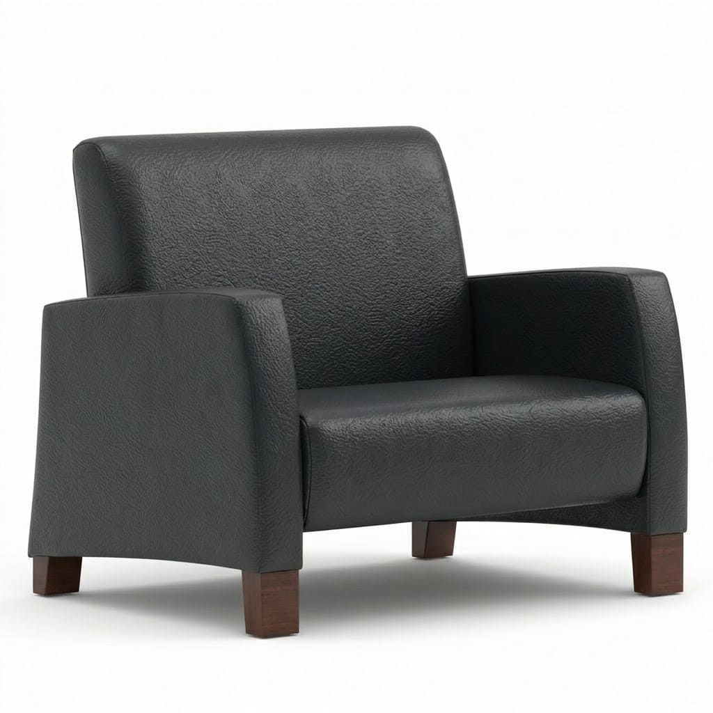 Bariatric lounge chair high black Bariatric lounge chair high black