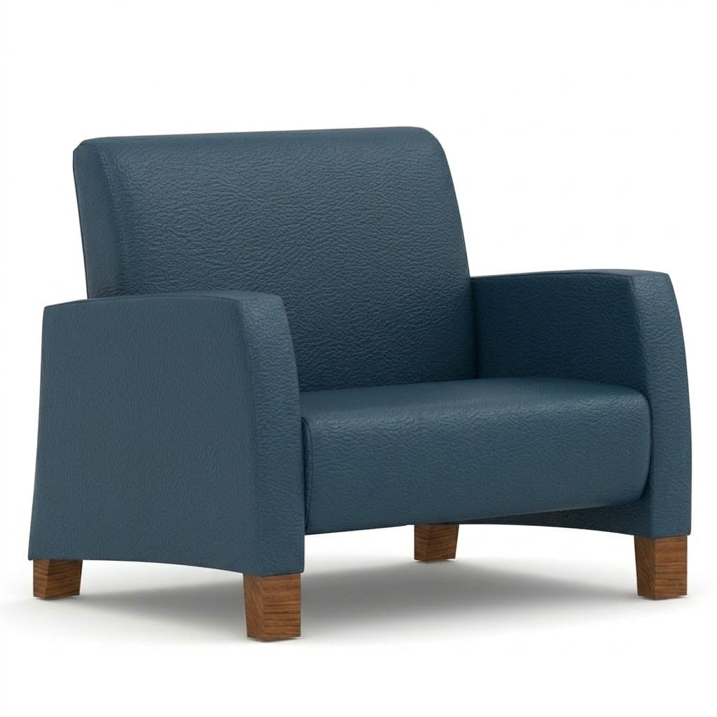 Bariatric lounge chair high navy Bariatric lounge chair high navy