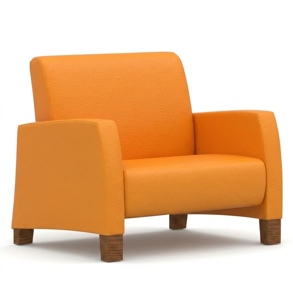Bariatric lounge chair high orange Bariatric lounge chair high orange