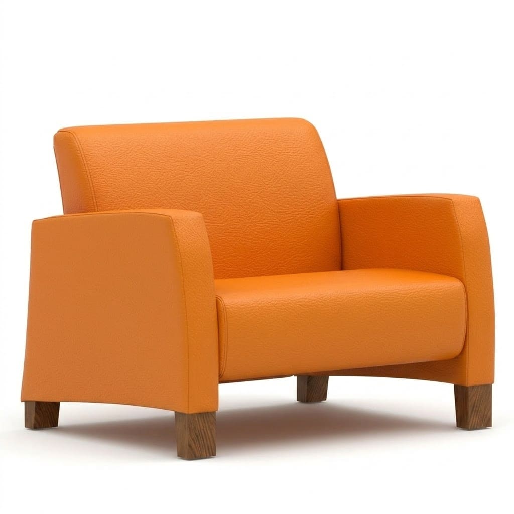 Bariatric lounge chair orange Bariatric lounge chair orange