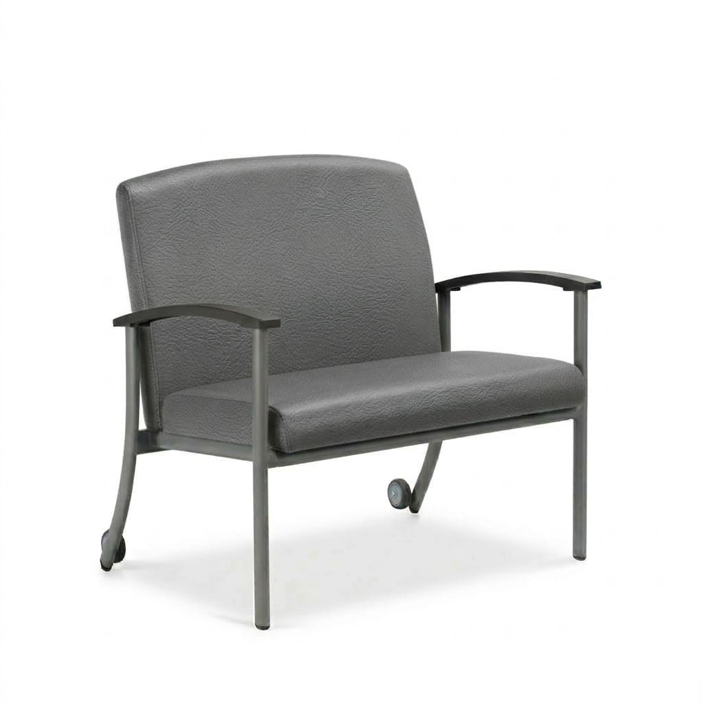 Chair with wheels low back cool grey Chair with wheels low back cool grey