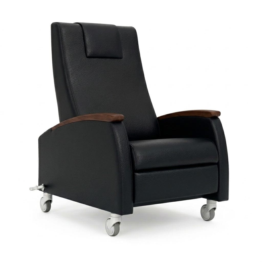 Dynacure motion recliner casters black