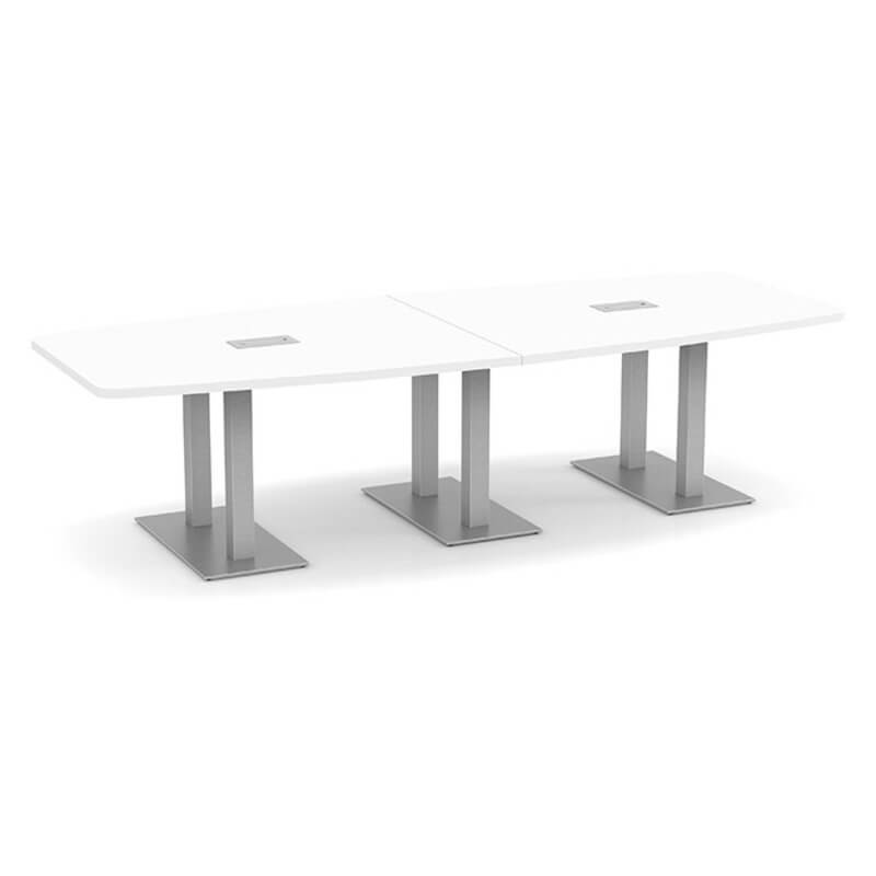 Nexus boat shape metal base white 1