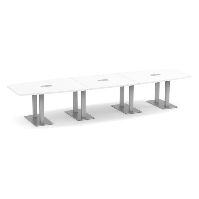 Nexus boat shape metal base white 3