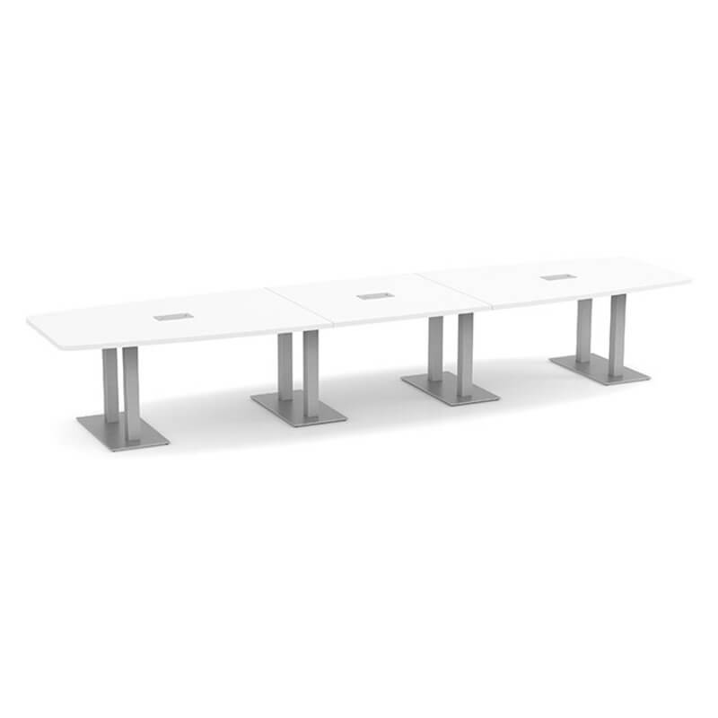 Nexus boat shape metal base white 4