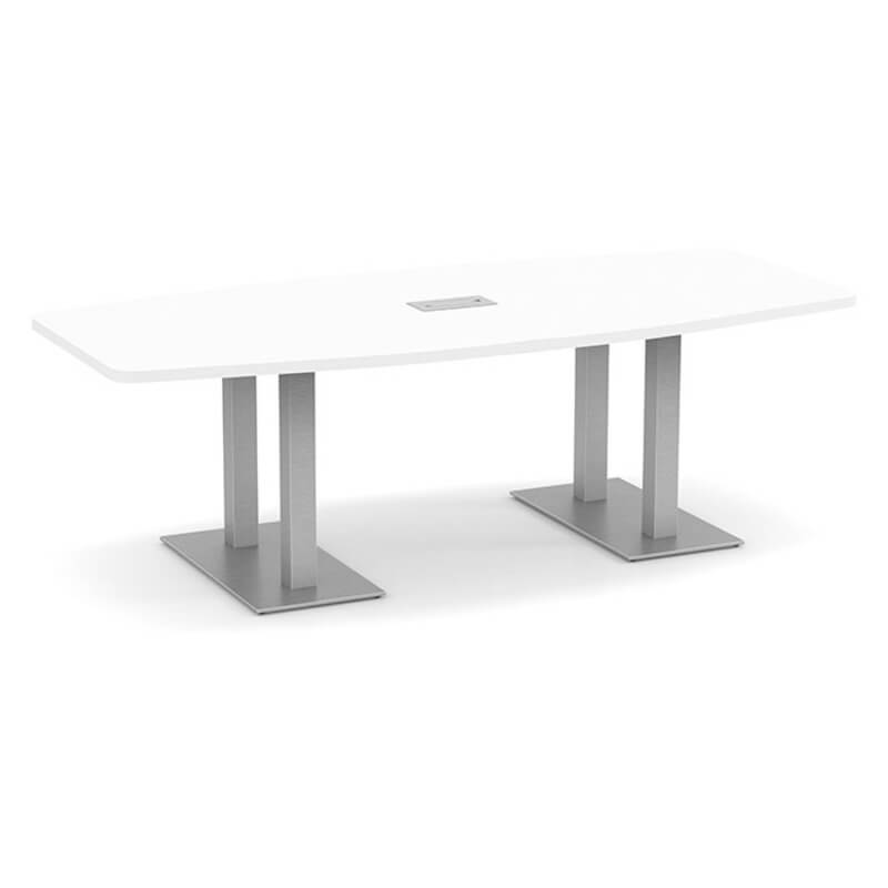 Nexus boat shape metal base white