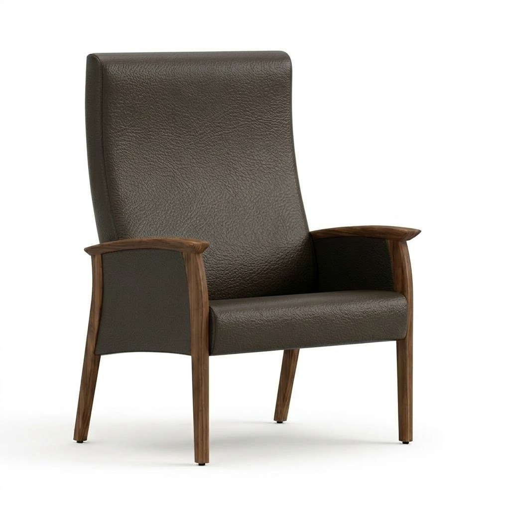 Wide chair close arms espresso 2 Wide chair close arms espresso 2