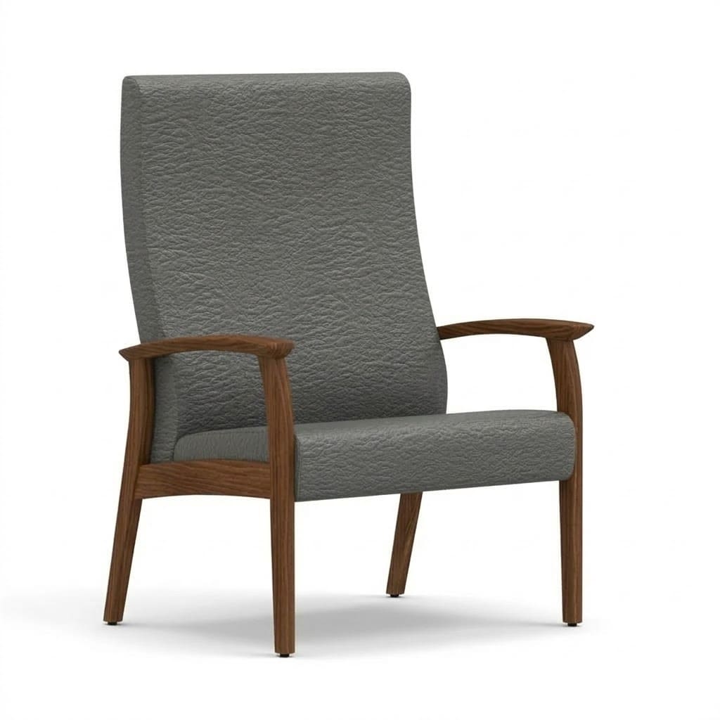 Wide chair open arms cool grey Wide chair open arms cool grey