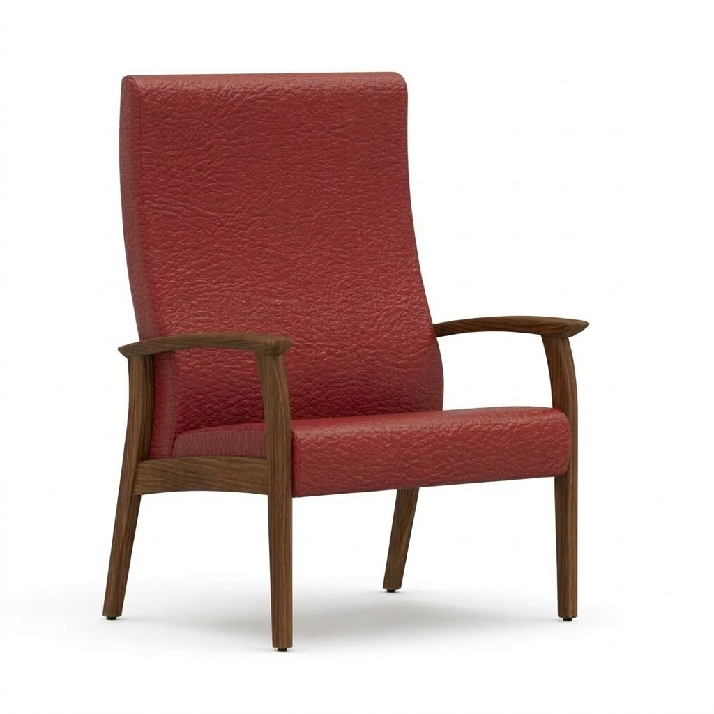 Wide chair open arms red barn 3 Wide chair open arms red barn 3