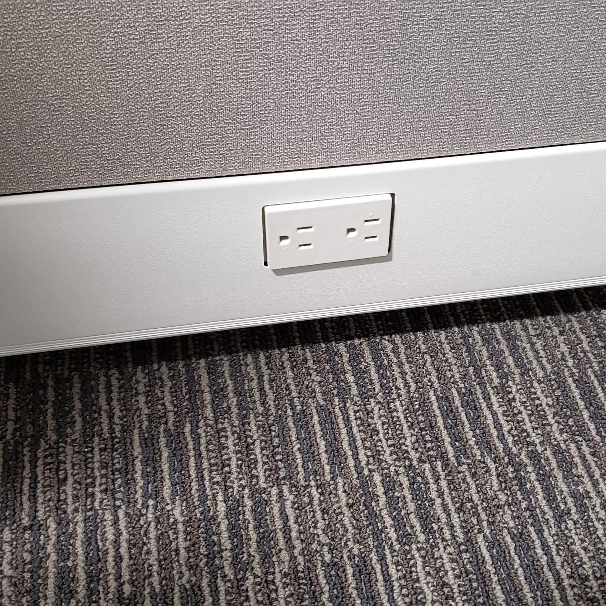 Cubicle desk outlet