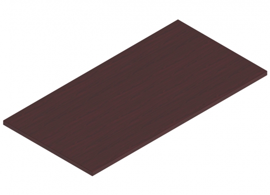 Flip top training table laminate 48x24 mahogany
