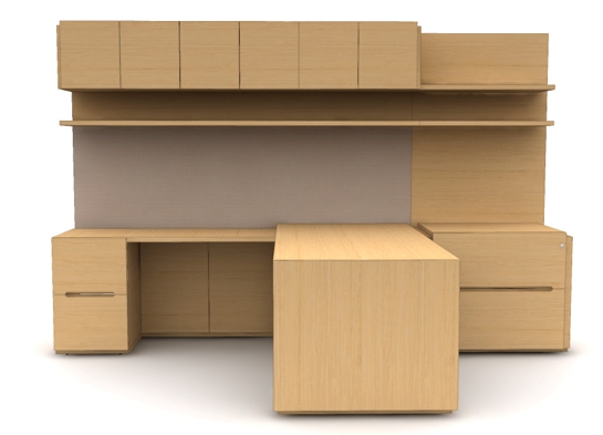 Individual office furniture space view 4