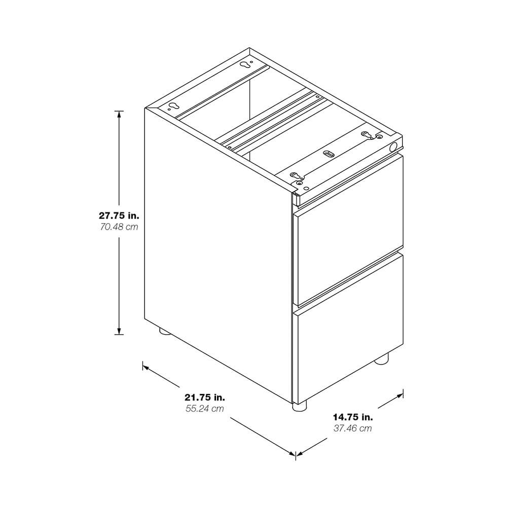 Classify file file pedestal 22 deep dimensions