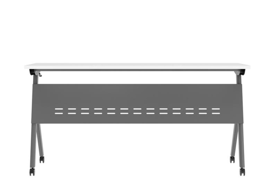 Training table with x leg 5x2 white gray 9