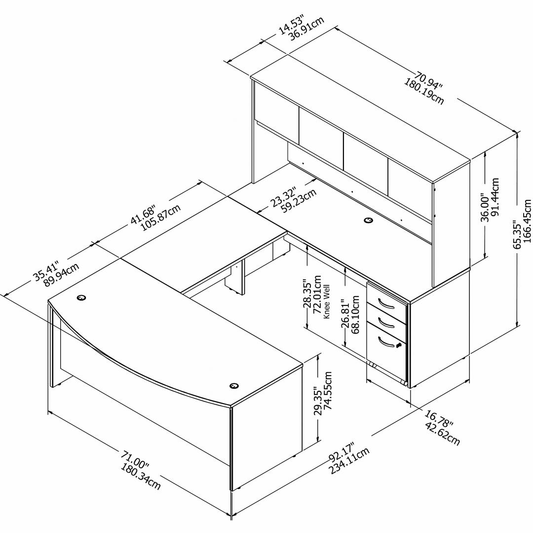 Besto executive office desks 71w x 92d measures